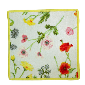 【即納商品】フェイラー ウォッシュタオル FLower Meadow イエロー 25x25cm