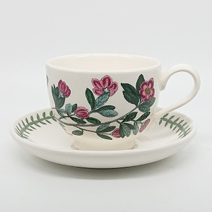 【即納商品】ポートメリオン ボタニックガーデン ティーカップ&ソーサー Rhododendron（シャクナゲ）BG04107