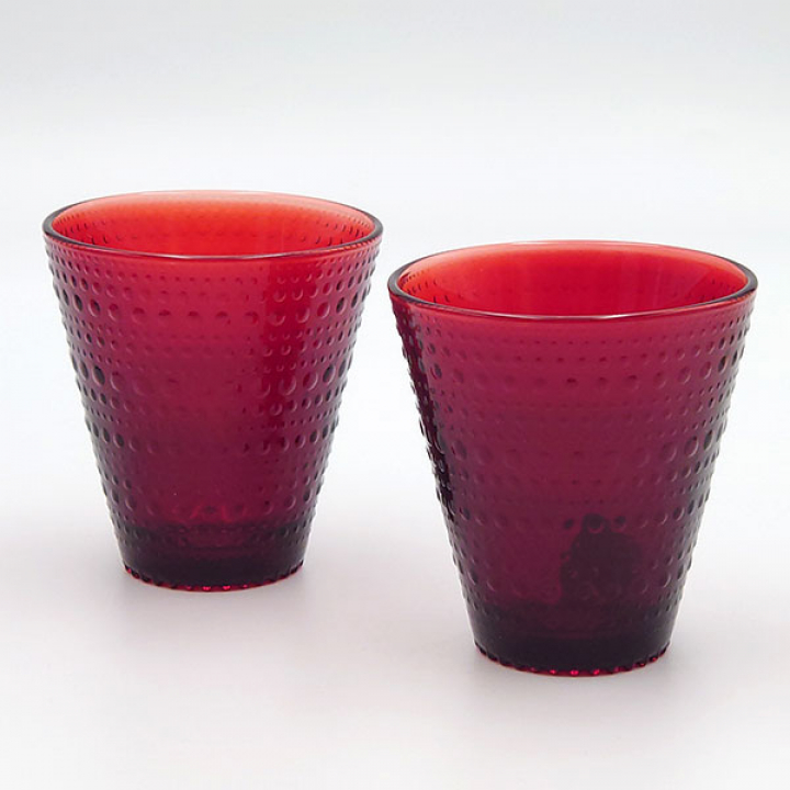 【倉庫取り寄せ商品】イッタラ（iittala） カステヘルミ タンブラー300ml（クランベリー）ペアセット