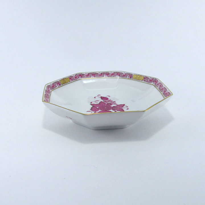 ヘレンド アポニーピンク 小皿（オクタゴナル）13.5cm AP-4304-1-00