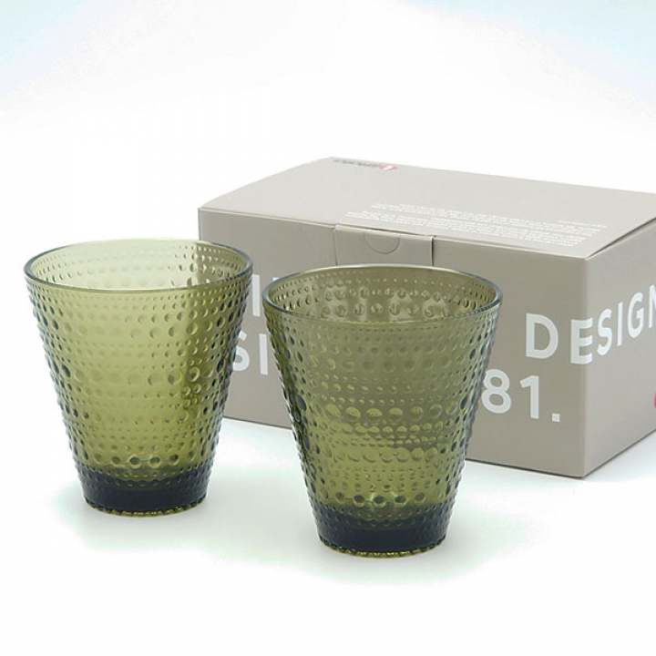 【店舗取り寄せ商品】イッタラ（iittala） カステヘルミ タンブラー300ml（モスグリーン）ペアセット