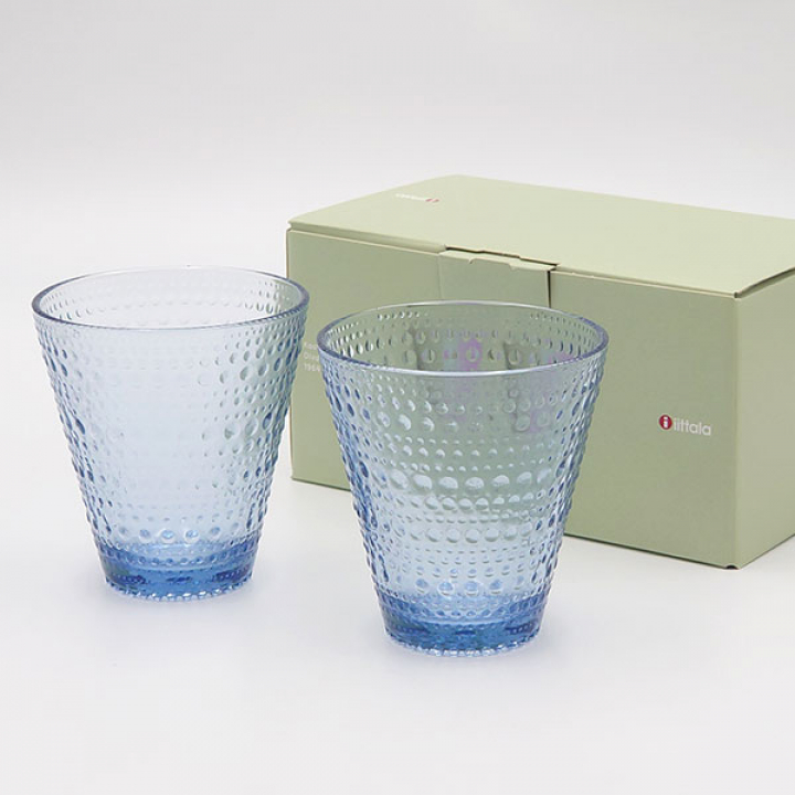 【倉庫取り寄せ商品】イッタラ（iittala） カステヘルミ タンブラー300ml（アクア）ペアセット