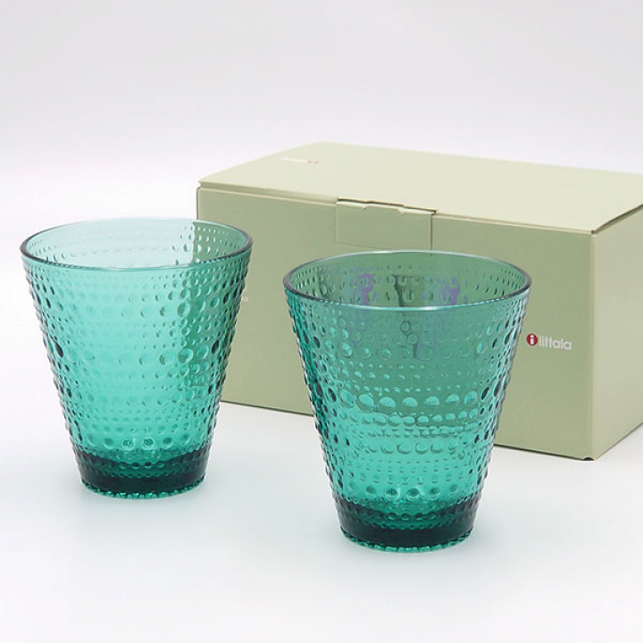 イッタラ（iittala） カステヘルミ タンブラー300ml（シーブルー）ペアセット